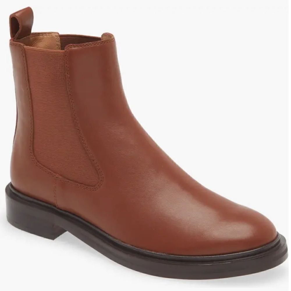 The Madewell The Bennington Chelsea Boot Brown Leather US 7.5
